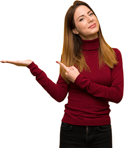 Femme dans site web pour Cliniques Santé